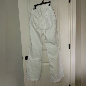 GAP High Rise Flare Jeans in Crisp White